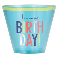 Modern Birthday 9 oz Plastic Tumbler, 30-ct - Pack of 6