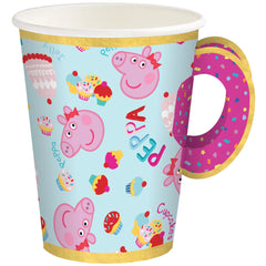 Peppa Pig Tea Party Paper Cup with Handle - 9-oz, 8-ct - Pack of 3