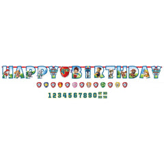 Personalized PAW Patrol Jumbo Birthday Banner - Pack of 6