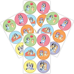 Bluey Birthday Sticker Sheets - Pack of 3