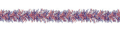 Patriotic Tinsel Garland - Pack of 3