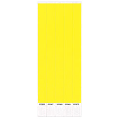 Solid Yellow Event Wristbands - 250-ct - Case of 12