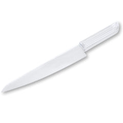 Clear Plastic Cake Knife for Everyday Serveware - Pack of 12