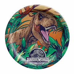 Jurassic World 9-inch Round Paper Plates, 8-ct - Pack of 6