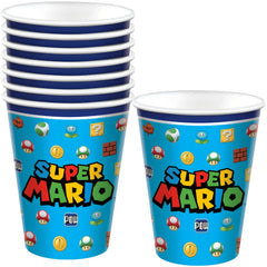 Super Mario 9 oz Paper Cups - Set of 8 - Pack of 3