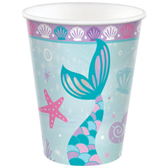 Shimmering Mermaids 9-oz Paper Cups, 8-ct - Pack of 3