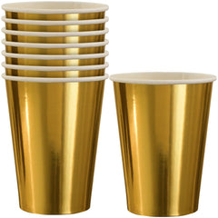 Gold 12oz Paper Cups - Trend Collection, 8-pk - Pack of 12