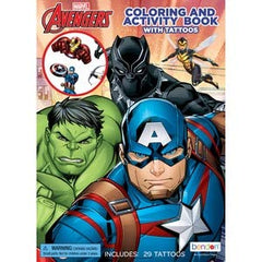 Avengers Coloring & Activity Book with Tattoos - Case of 48