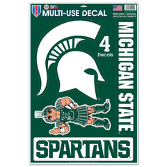 Michigan State Spartans 11x17 Inch Decal Sheet - Case of 6