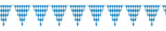 Blue and White 12FT Festival Banner - Case of 72