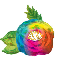 Iridescent Flower-Shaped Metallic Balloon - Pack of 5