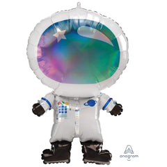 Iridescent Astronaut Metallic Balloon - Pack of 5