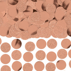 Round Metallic Confetti, Rose Gold, 2.25-oz. - Pack of 6