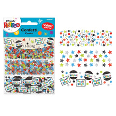 Happy Retirement Round & Square Confetti, Multi-Colored, 1.2 oz - Pack of 12