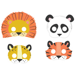 Get Wild Jungle Animal Masks, One Size, 8-pk - Pack of 6