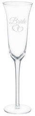 Bride & Groom Toasting Glasses, Clear, 7.4-oz, 2-pk