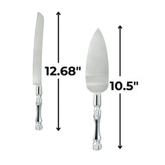 Elegant Electroplated Wedding Cake Server Set