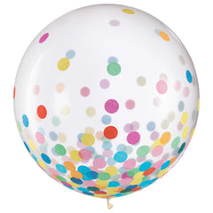 Confetti Latex Balloons, Multicolored, 24-inch, 2-pk
