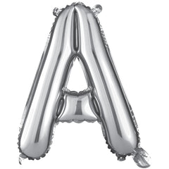 Silver Letter A Foil Balloon - Metallic Finish