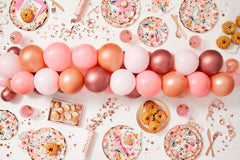 Latex Balloon Garland Arch Kit, Pink/Rose Gold, 74-count
