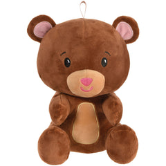 Bear Plush Balloon Weight Accessory, Brown, 8 inch