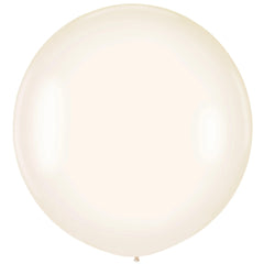 Elegant White Latex Balloons - 24-inch (4 Pack)