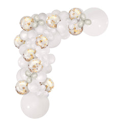 Latex Balloon Garland Arch Kit, Gold, Silver, White