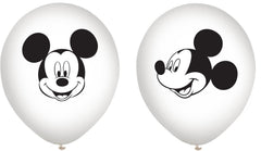 Disney Mickey Mouse Confetti Latex Balloons, Black/Yellow/Red, 12-inch, 6-pk