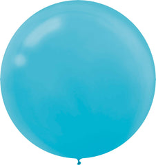Latex Balloons, Caribbean Blue, 24-inch, 4-pk