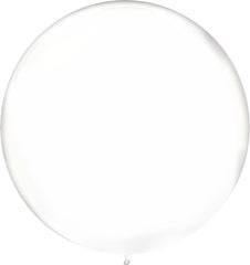 Clear Round Latex Balloons, 24 inch, 4-Pack