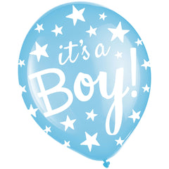 It's a Boy! Printed Latex Balloons - 12-inch, 100-pk