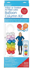 Balloon Column Kit Stand, Clear, 7.5-ft, 23-pk
