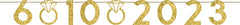 Customizable Banner Kit, Gold, 9-inch