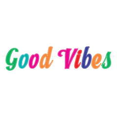Good Vibes Letter Banner, Multi-Colored, 5.5-foot