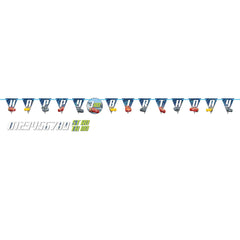 Disney Cars, Customizable Happy Birthday Garland Banner, Blue, 10-foot