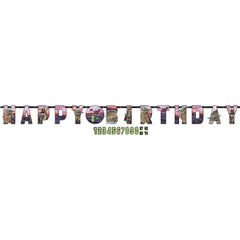 Disney Star Wars Mandalorian, Customizable Banner, Purple/Green, 10-foot
