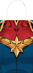 Marvel Avengers Customizable Paper Kraft Gift Bags, Red/Blue, 8.5 inch, 8-pk