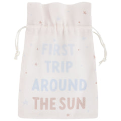 1st Birthday Fabric Favor Pouch, 8-pk