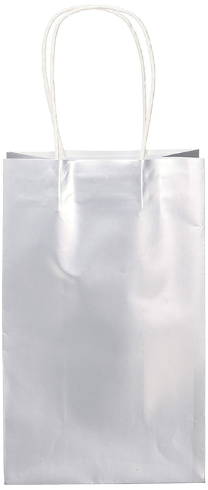 Silver Cube Kraft Gift Bag - Pack of 12
