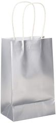 Silver Cube Kraft Gift Bag - Pack of 12