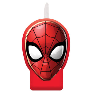 Marvel Spider-Man Wax Candle, Red, 4-inch