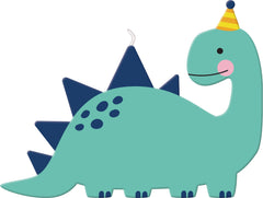 Dino-Mite Dinosaur Wax Candle, Blue, 4.5-in, for Birthday Party