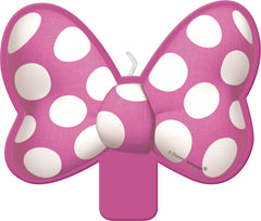 Disney Minnie Mouse Bow Wax Candle, Pink, 4-inch