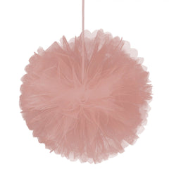 Elegant Love and Leaves Tulle Pom Pom Wedding Decoration, 3-pk
