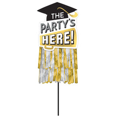 Graduation Party Lawn Sign - Party's Here!