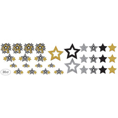 Hollywood Star Cutouts, 30-ct