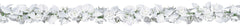 White Rose & Leaf Fabric Garland, 6-foot