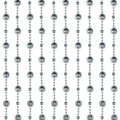 Disco Foil Hanging Doorway Curtain Decoration, Silver, 78-in