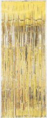 Gleaming Gold Metallic Door Curtain - 3' x 8'