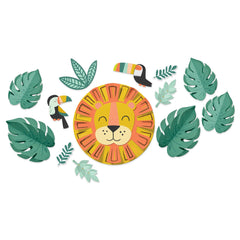 Get Wild Lion Wall Cutout Decorations, 13 inch, 13-pk